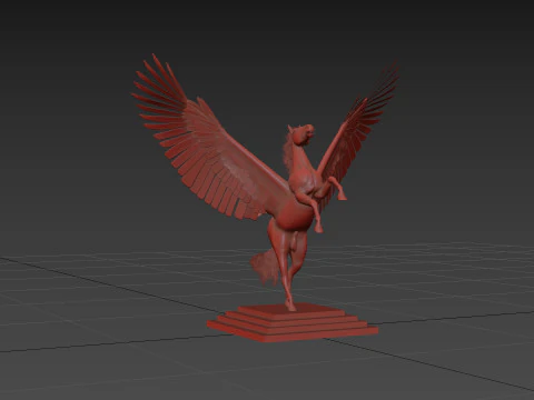 Decorazione pronta per la stampa Pegasus Modello 3D