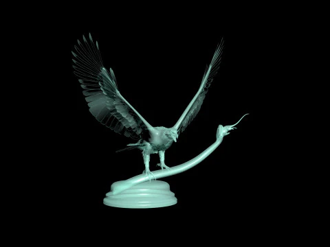 印刷対応装飾動物 3Dモデル