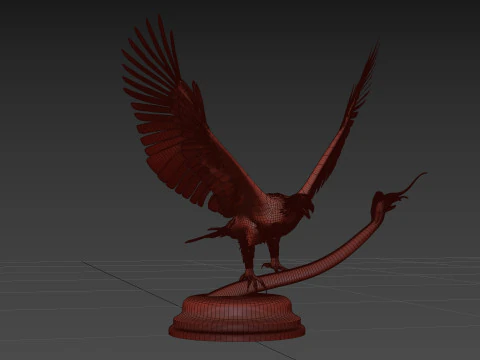 印刷対応装飾動物 3Dモデル