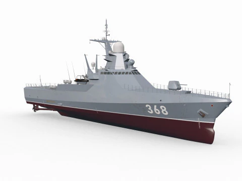 Project 22160 VC - animated 3D Model