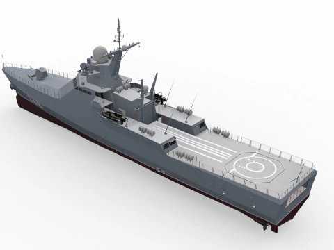 Project 22160 VC - animated 3D Model