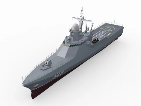 Project 22160 VC - animated 3D Model
