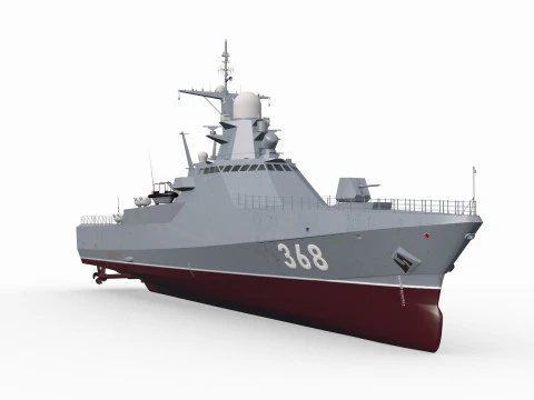Project 22160 VC - animated 3D Model