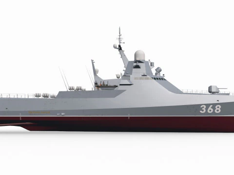 Project 22160 VC - animated 3D Model