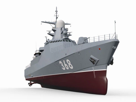 Project 22160 VC - animated 3D Model