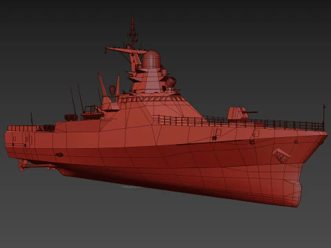 Project 22160 VC - animated 3D Model