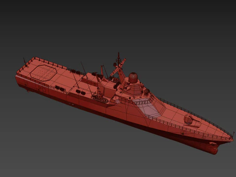 Project 22160 VC - animated 3D Model