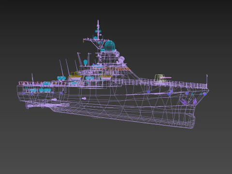 Project 22160 VC - animated 3D Model