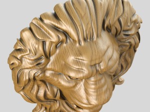 lion head Modello 3D
