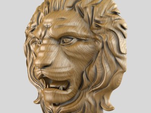 lion head Modello 3D