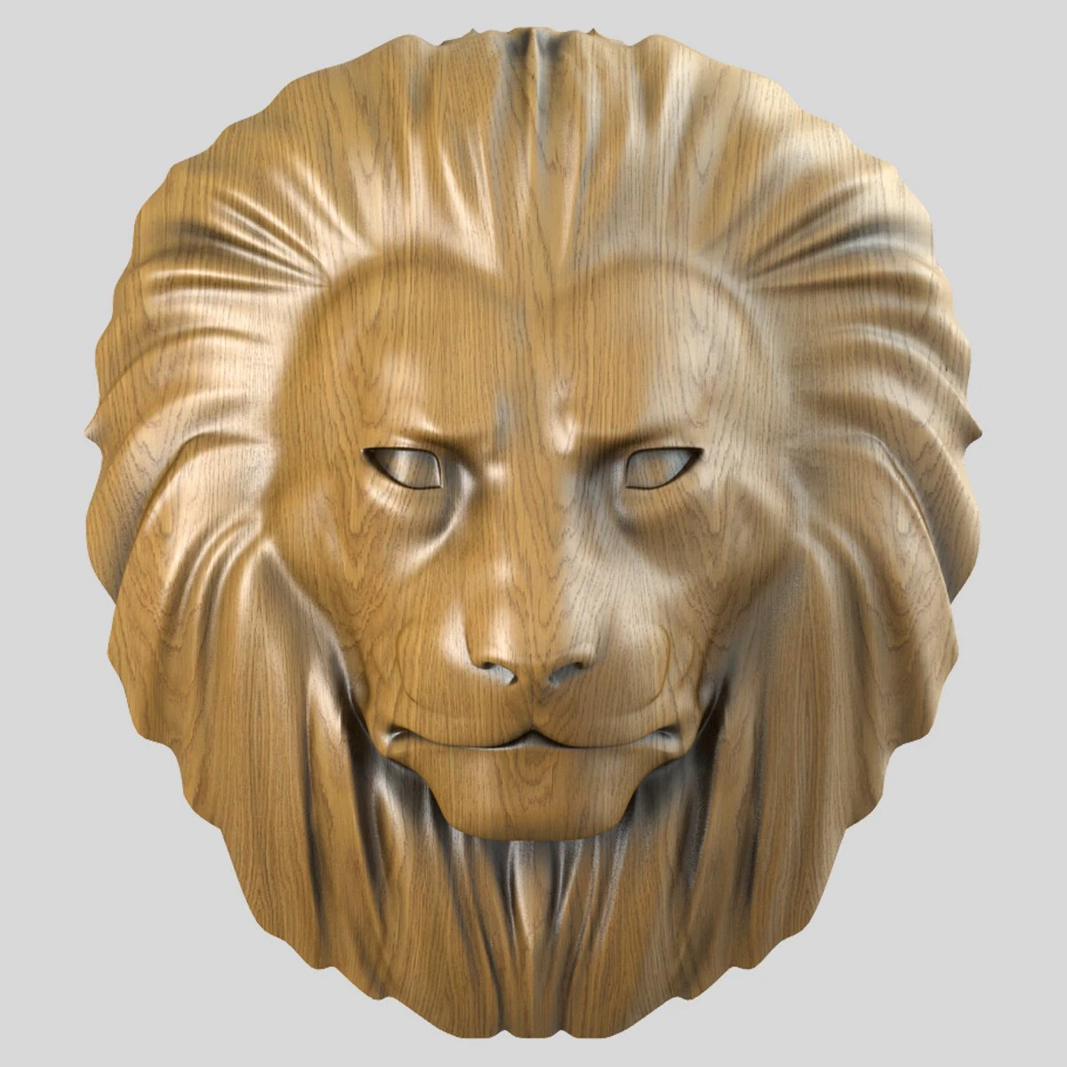 lion head sculpture2 3D Model .c4d .max .obj .3ds .fbx .stl .blend