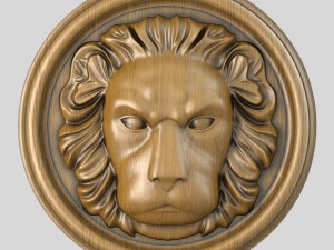 lion head sculpture3 3D Model