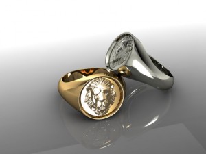 ring lion 3D Print Model