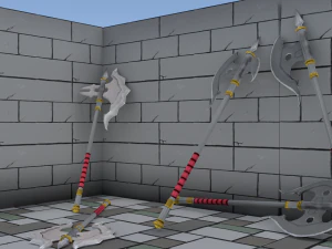 中世の斧 3Dモデル
