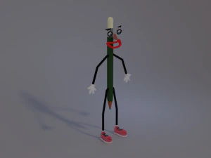 Mister Pencil 3D Model