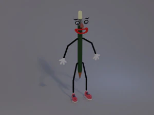 Mister Pencil 3D Model