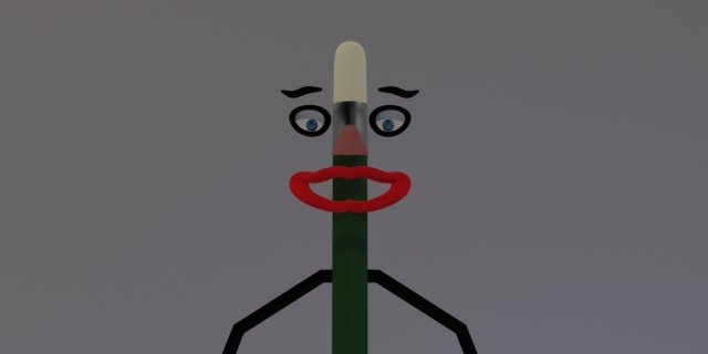 Mister Pencil Modelo 3D .c4d .max .obj .3ds .fbx .stl .blend 