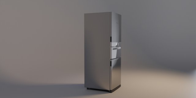 Refrigerator Brastemp Inverse 3p 3D Model .c4d .max .obj .3ds .fbx .stl .blend 