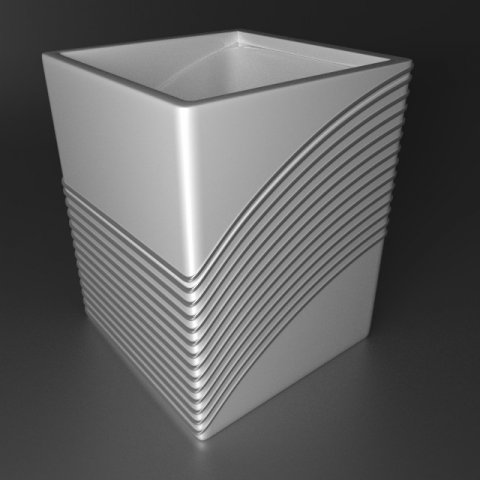 flower pot 3D Model .c4d .max .obj .3ds .fbx .stl .blend 