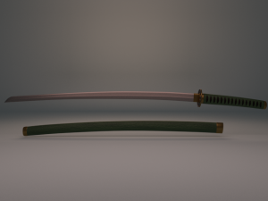 katana Modelo 3D