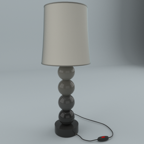 table lamp 3D Model .c4d .max .obj .3ds .fbx .stl .blend 