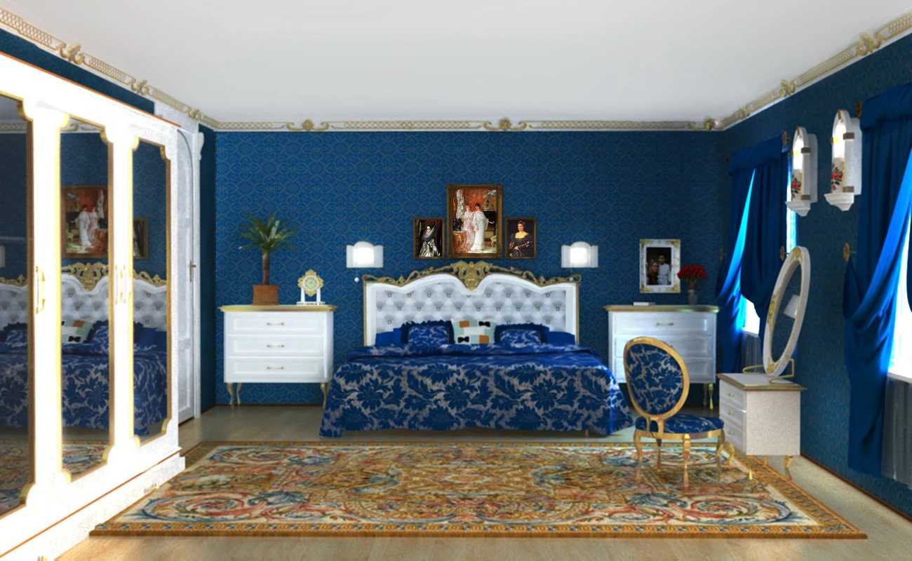 baroque room 3D Model .c4d .max .obj .3ds .fbx .stl .blend 
