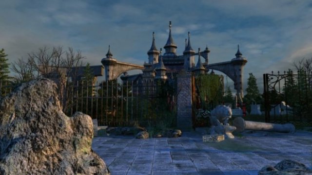 abandoned castle 3D Модель .c4d .max .obj .3ds .fbx .stl .blend 