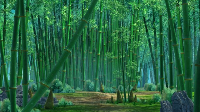 bamboo forest 05 3D 모델 .c4d .max .obj .3ds .fbx .stl .blend 