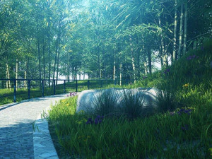 floresta de bambu 06 Modelo 3D