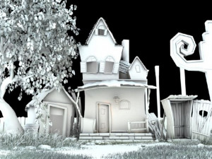 cartoon house 3D 모델