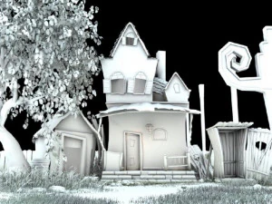 cartoon house 3D Model