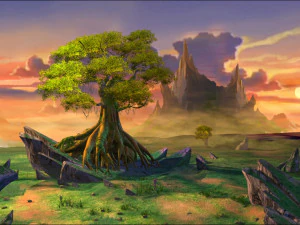 fantasy valley landscape 3D Model
