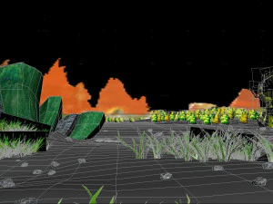 fantasy valley landscape 3D Model