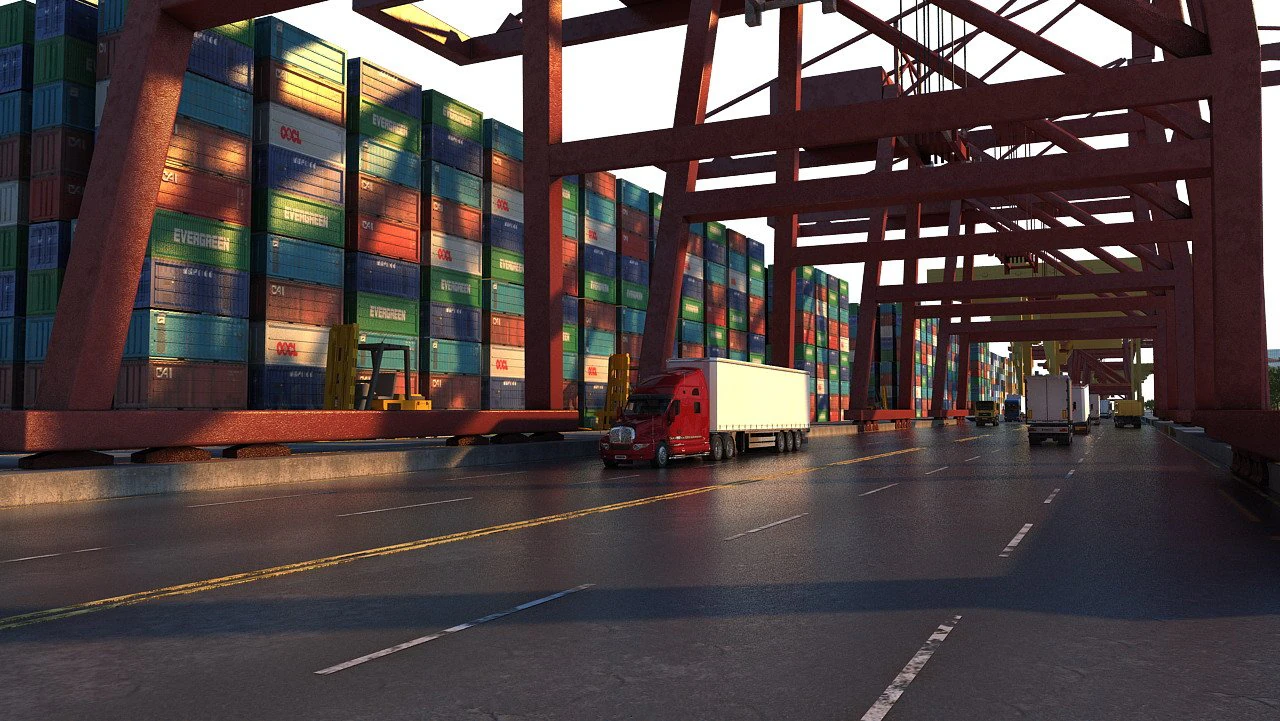 container terminals and ports 3D Model .c4d .max .obj .3ds .fbx .stl .blend 