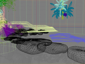 creek water scenery 3D Model