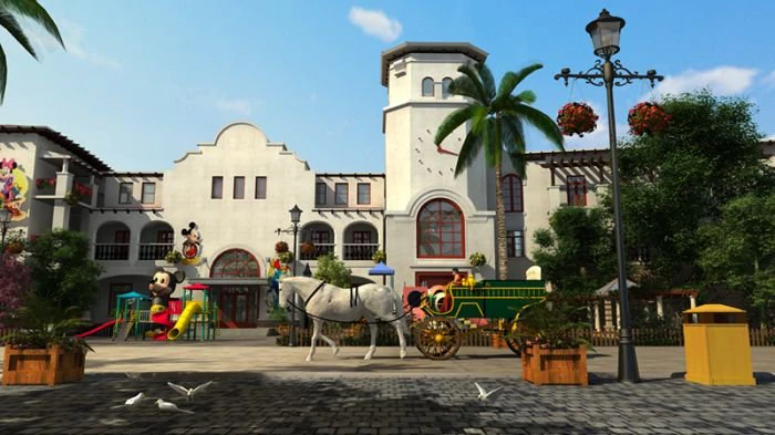 european town with carriage 3D Model .c4d .max .obj .3ds .fbx .stl .blend 