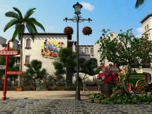 european town with carriage 3D मॉडल