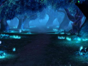 forest night view scene Model 3D