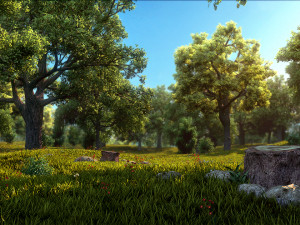 forest scene 9 3Dモデル