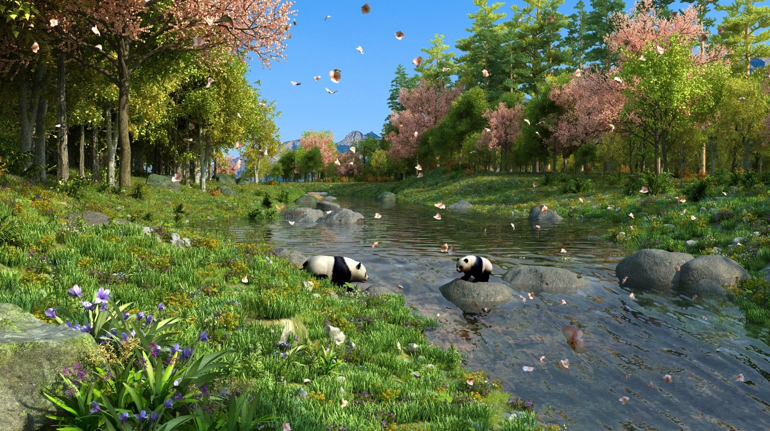 Forest Scene 11 3d Model In Environment 3dexport
