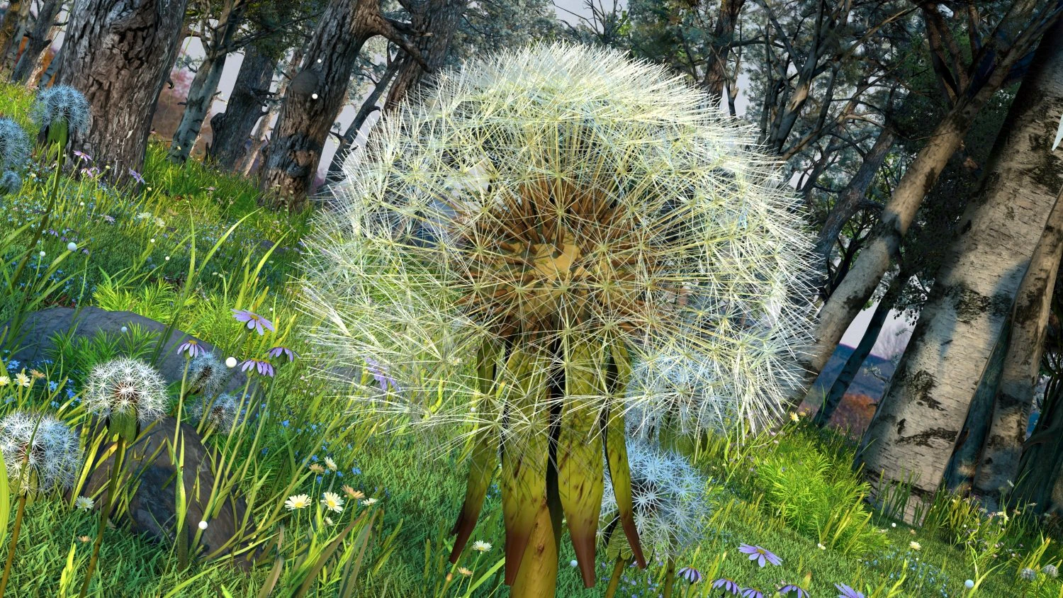 forest scene 12 3D Model .c4d .max .obj .3ds .fbx .stl .blend