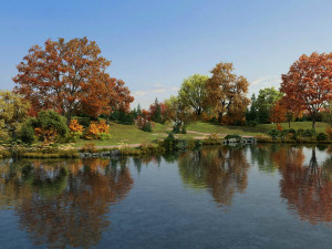 lake landscape 003 3D Model