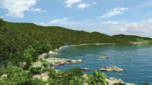 lake landscape 005 3D Model .c4d .max .obj .3ds .fbx .stl .blend 