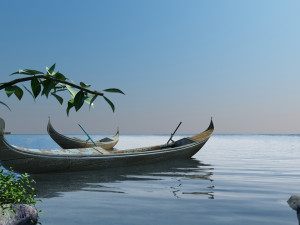 lake landscape 008 3D Model