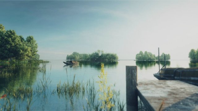 lake landscape 009 3Dモデル .c4d .max .obj .3ds .fbx .stl .blend 