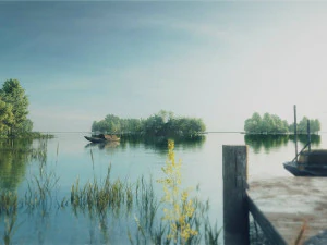 pemandangan danau 009 Model 3D