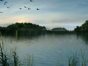 lake landscape 010 3Dモデル