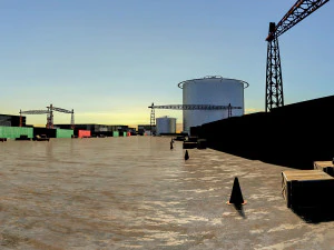 large container terminal 01 3D Model