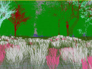 lavender forest scene 01 3D Model