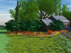 lavender field 3 Model 3D